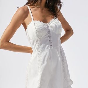 Juliette Lace Inset Romper from Urban Outfitters